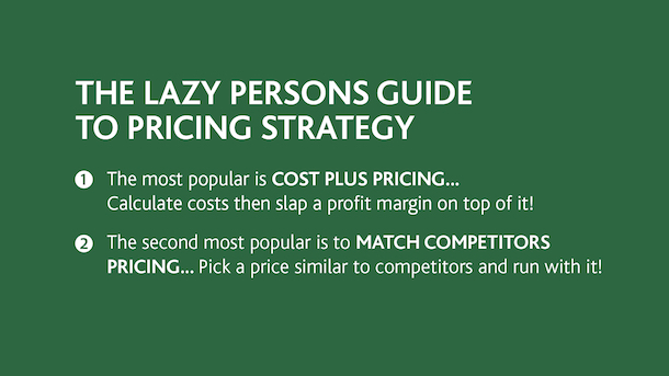 Profitable prices - Lazy person's guide