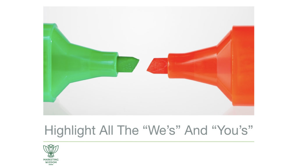 Copywriting red and green highlighters